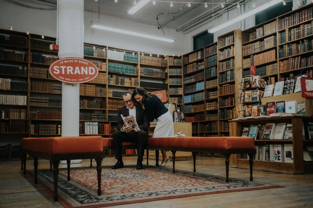 07 strand bookstore engagement