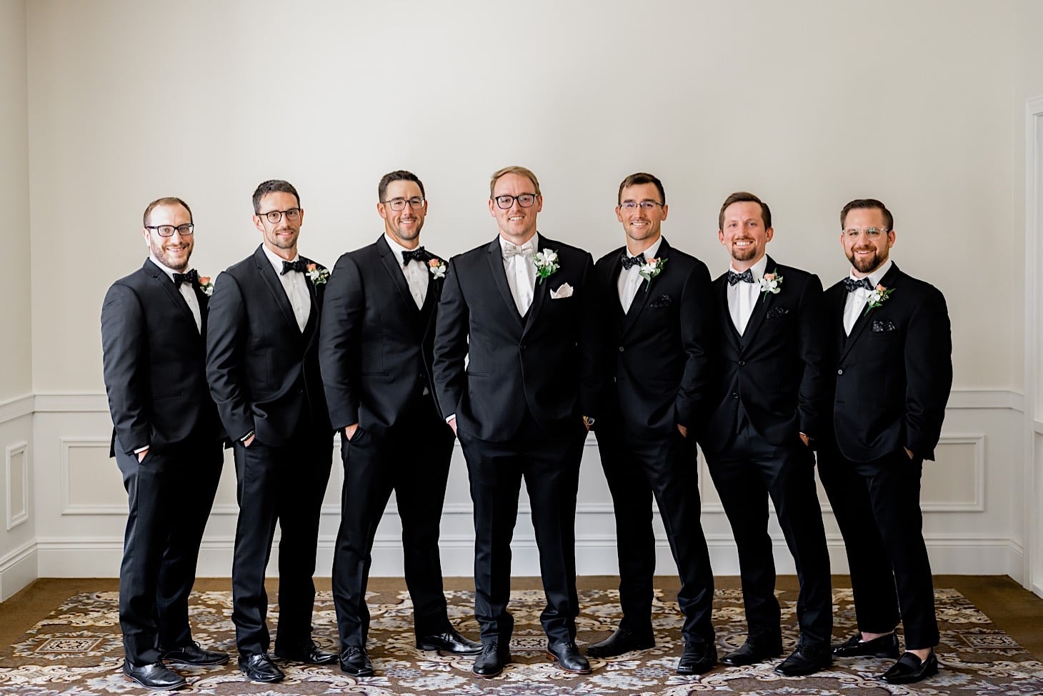 22 groomsmen at hotel blackhawk 1