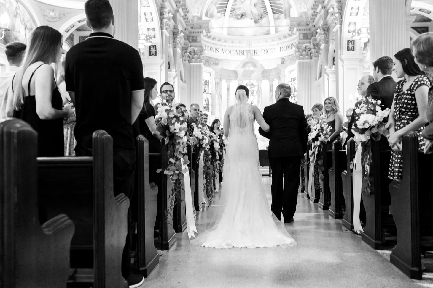 25 bride walks down aisle at wedding ceremony in new jersey