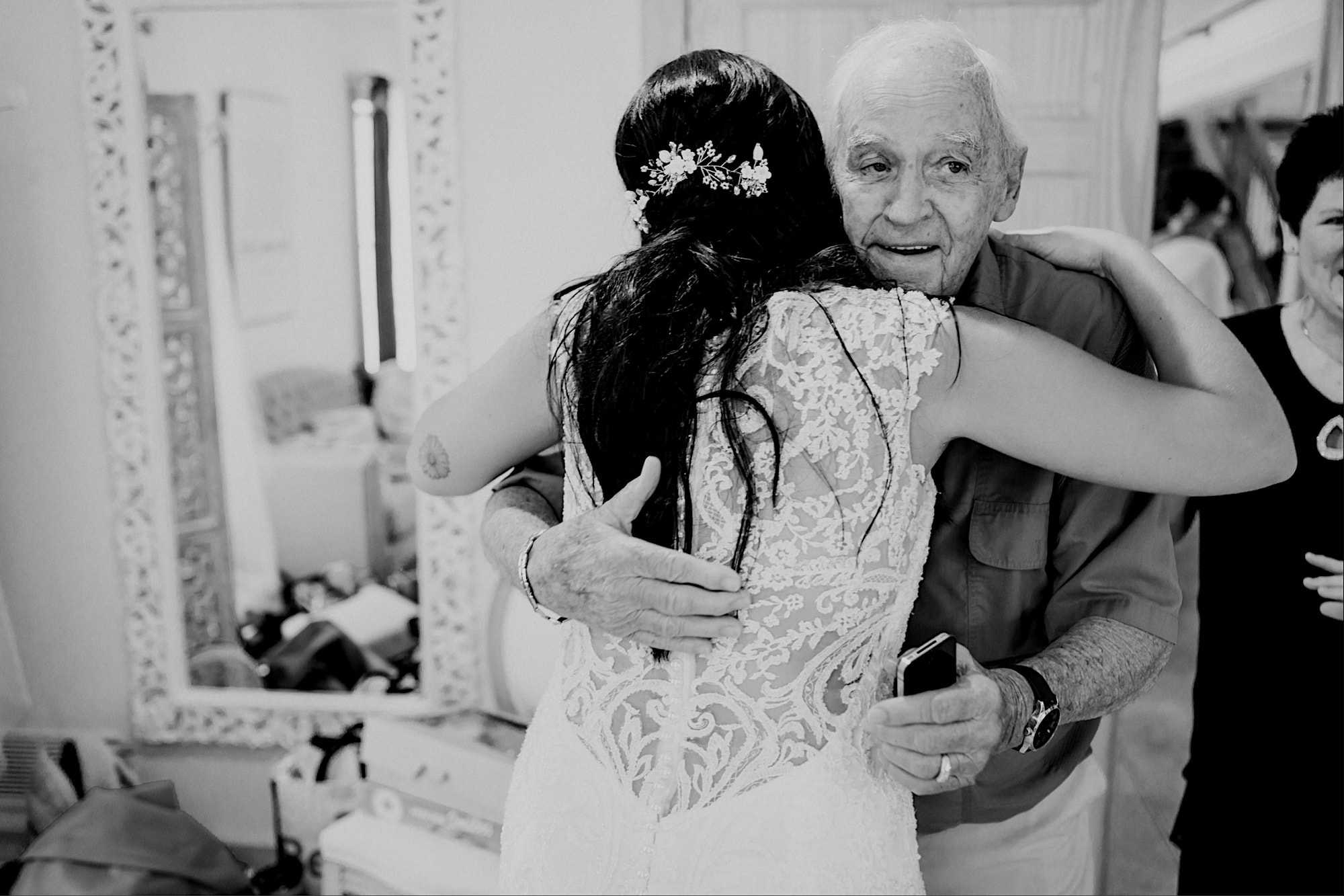 grandpa and bride norwalk iowa wedding