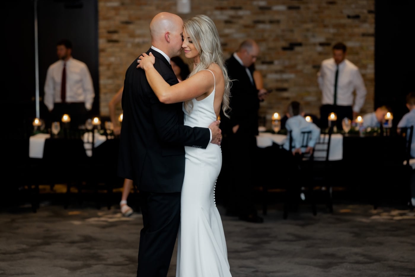 brides and groom first dance surety hotel