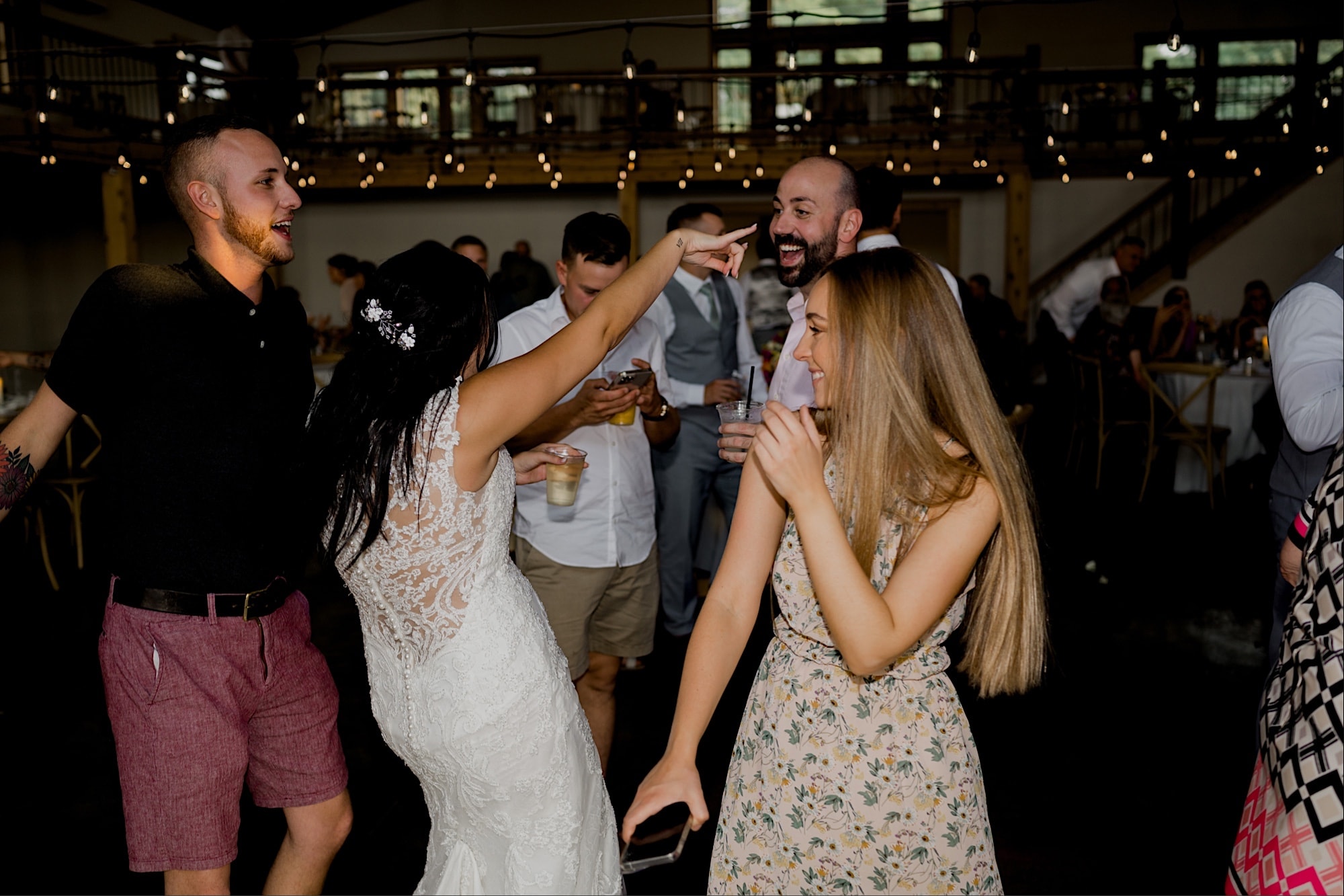 bride dancing at carper winery wedding reception norwalk iowa