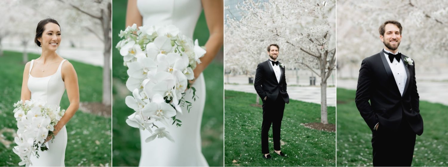 Beautiful blooms wedding day portraits