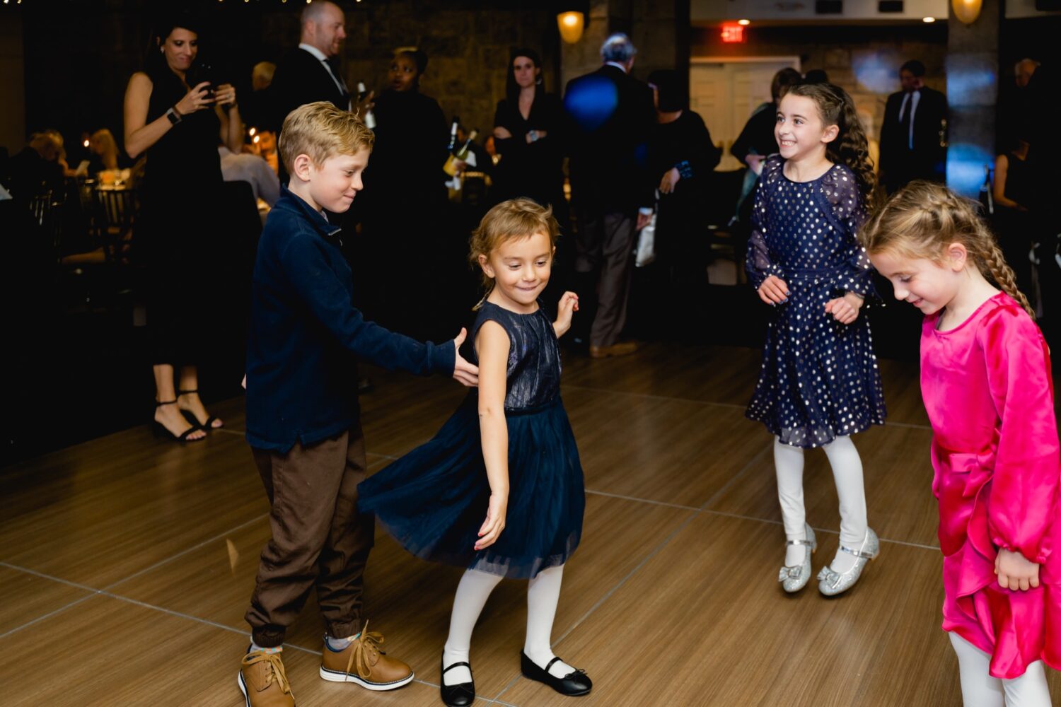children dancing at Tappan Hill Mansion