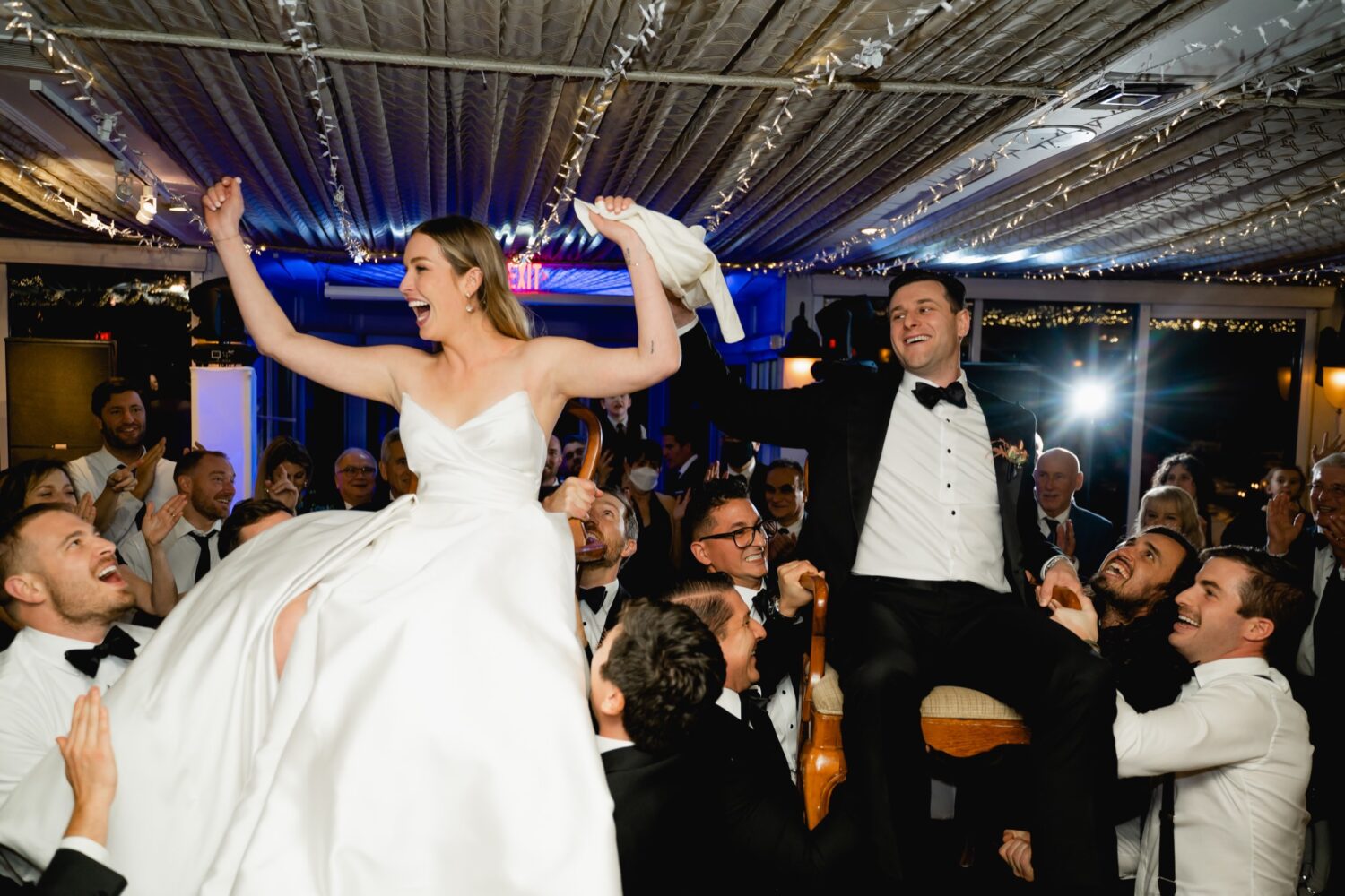hora jewish wedding reception photos at Tappan Hill Mansion