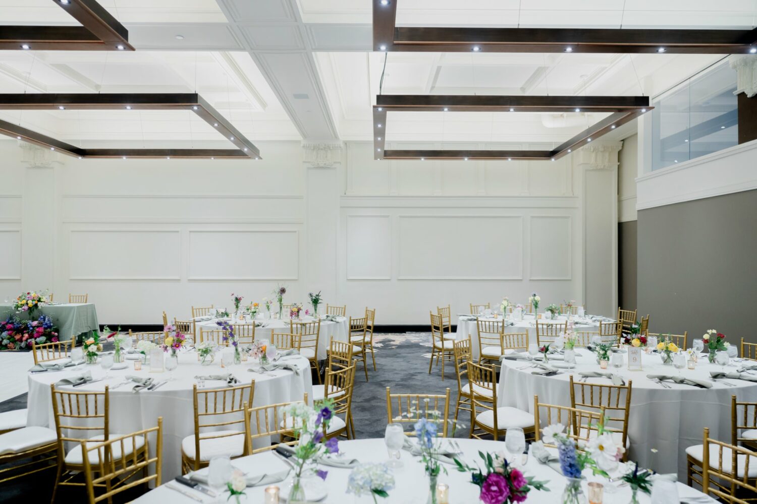 room shot of surety wedding reception