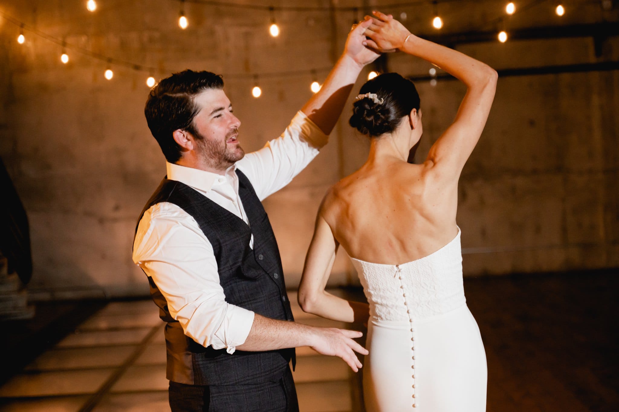 first dance at fremont foundry wedding venue