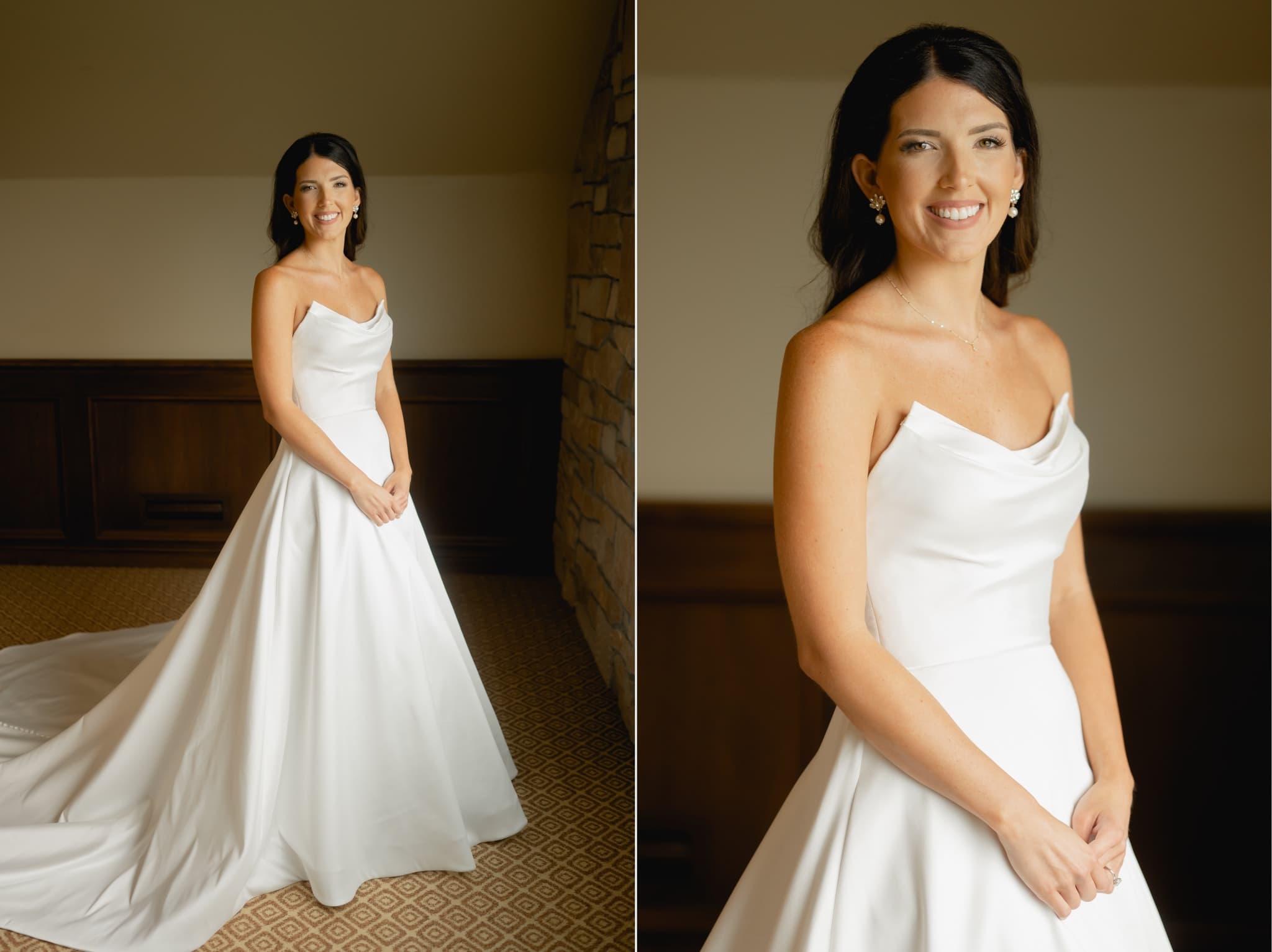 stunning bridal portraits at glen oaks country club in des moines iowa