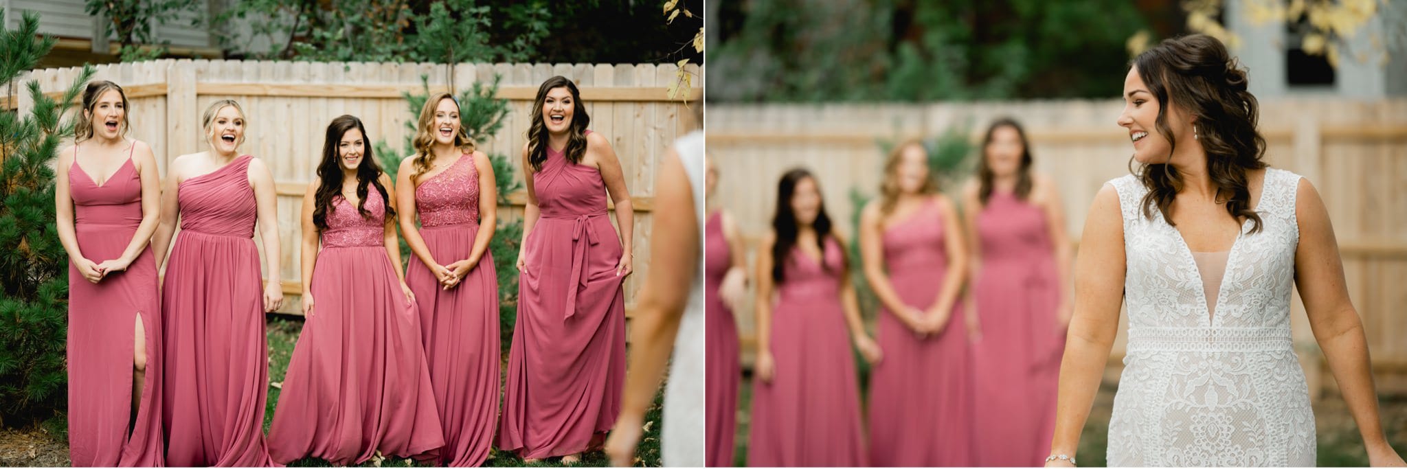bridesmaid reveal at willow on grand