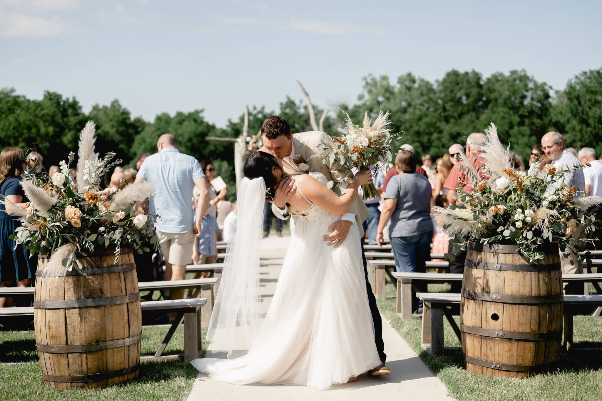red acre barn wedding recessional