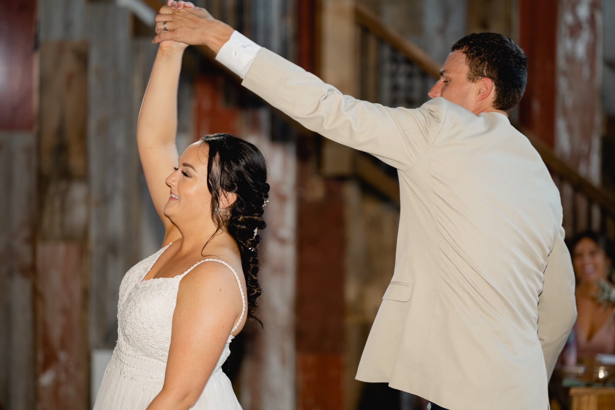 first dance at red acre barn