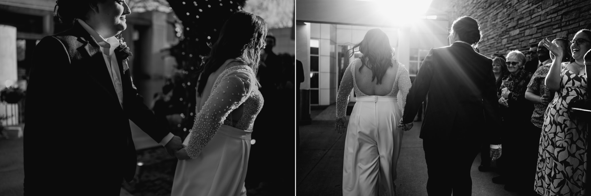 stunning black and white candid wedding photography