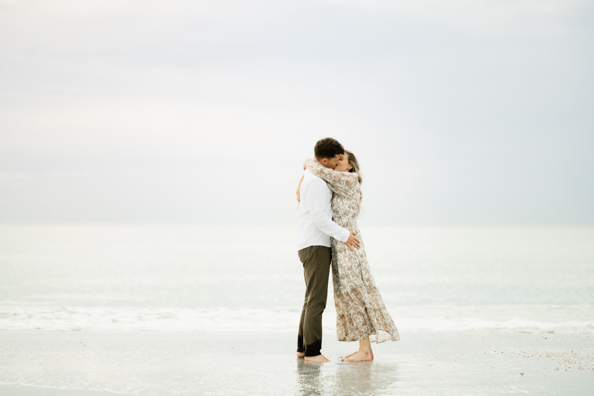 tampa fl beach engagement session