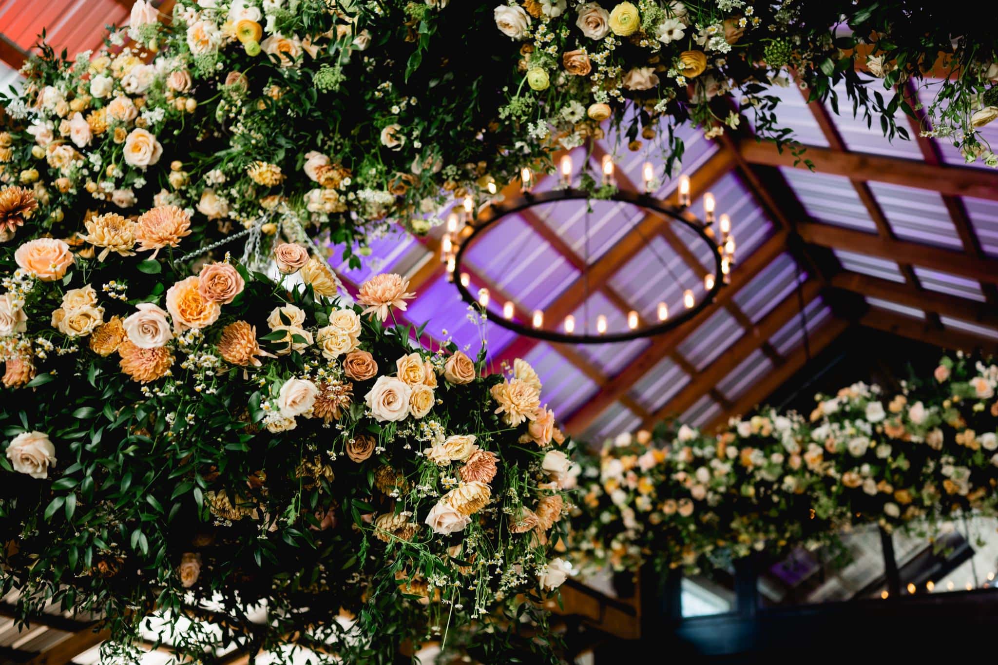 stunning floral chandelier