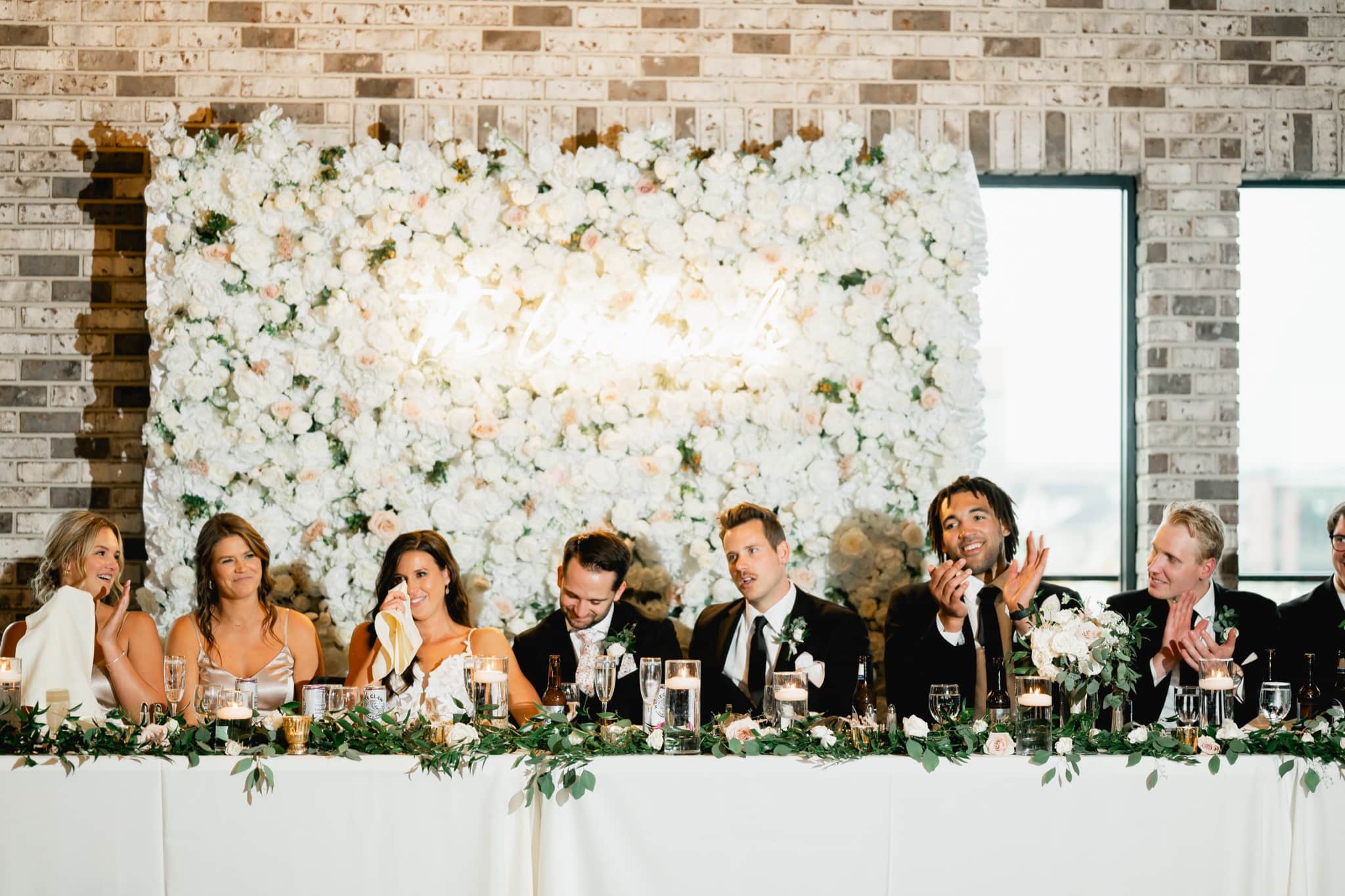 wedding reception head table